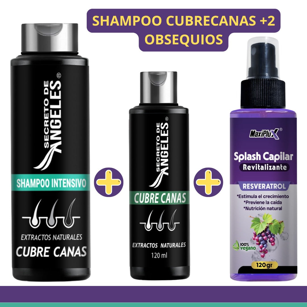Kit Dúo Capilar: Shampoo Cubre Canas + Splash con Resveratrol