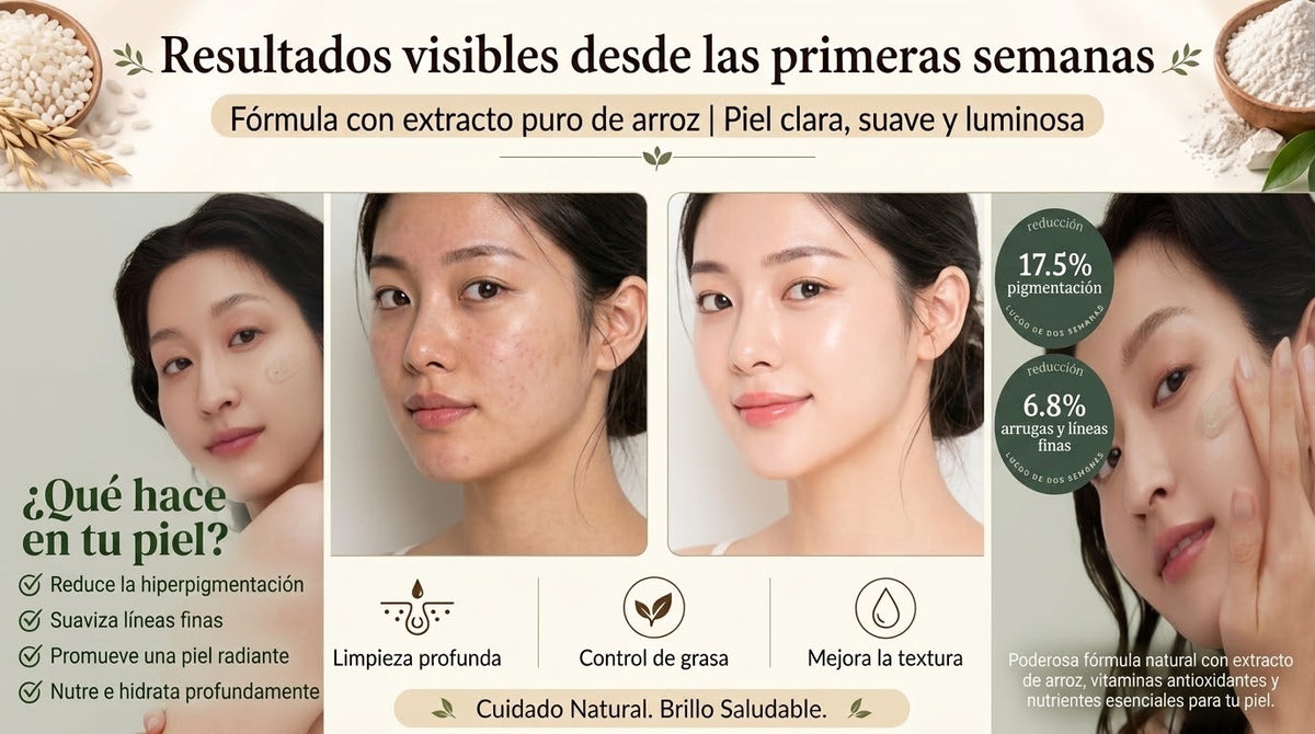 Jabón Aclarador de Arroz Natural Luxe (Pack x 3 Barras)