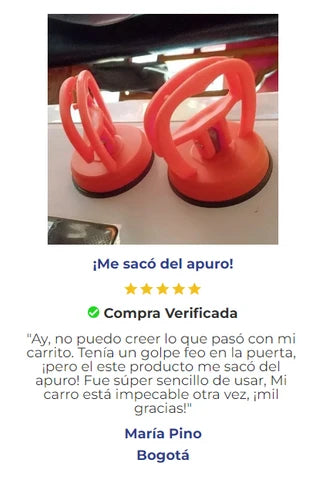 Kit Extractor Saca Golpes y Abolladuras para Autos (Pack x 3 Ventosas de Succión)