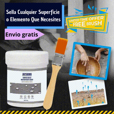 Sellador Impermeabilizante Invisible Jaysuing 500g - Antigoteras y Filtraciones (Incluye Brocha)