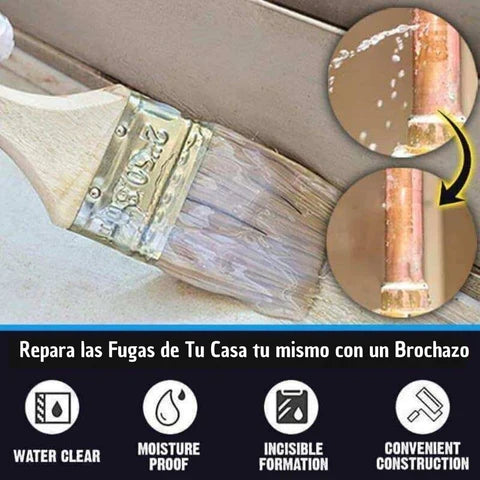 Sellador Impermeabilizante Invisible Jaysuing 500g - Antigoteras y Filtraciones (Incluye Brocha)